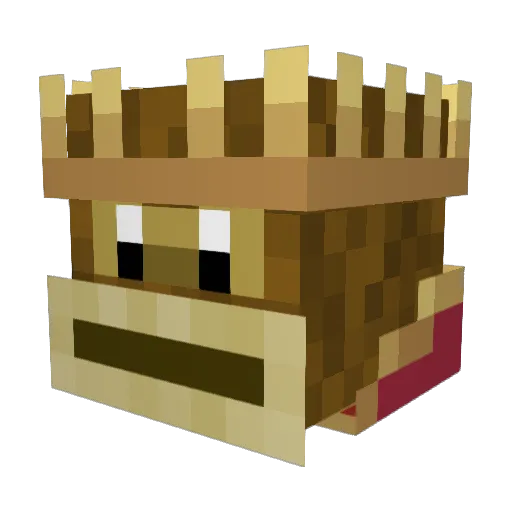 _Monkey_Kingz_ Minecraft avatar head, 3D render