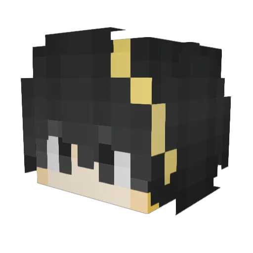 _MoonCloudy_ Minecraft avatar head, 3D render
