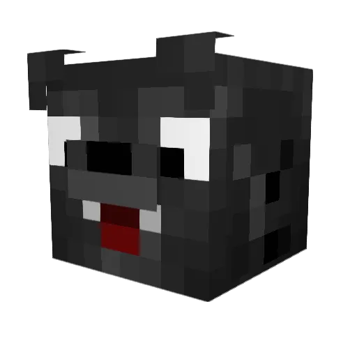 _Moonbear Minecraft avatar head, 3D render