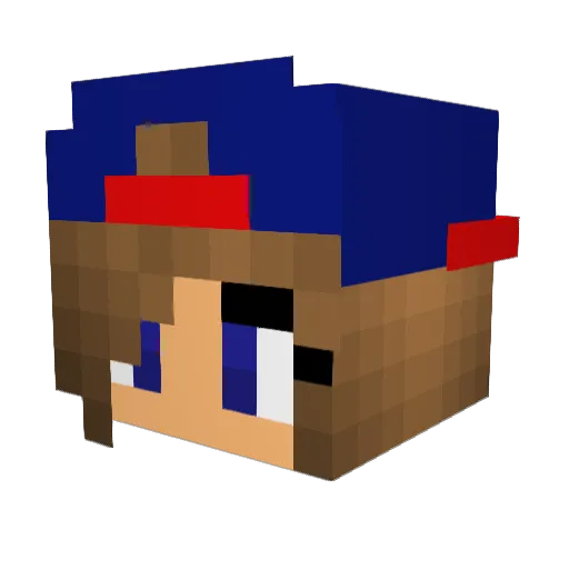 _Mooni_ Minecraft avatar head, 3D render