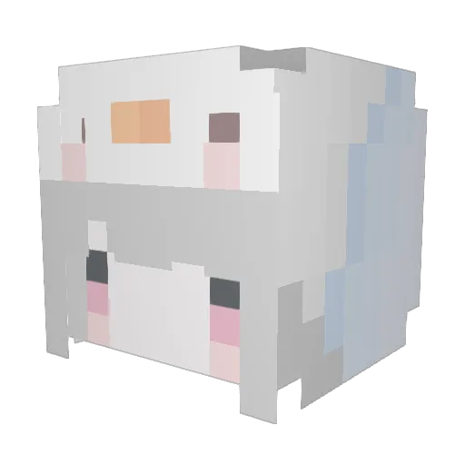_Moonnnie Minecraft avatar head, 3D render