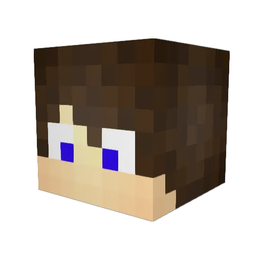 _Morce_ Minecraft avatar head, 3D render
