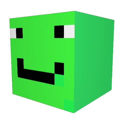 _Morgie Minecraft avatar head, 3D render