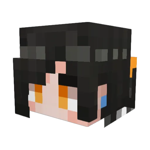 _Moriel_ Minecraft avatar head, 3D render