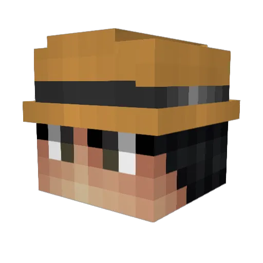 _Moritz Minecraft avatar head, 3D render