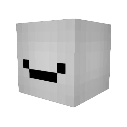 _Mornin Minecraft avatar head, 3D render