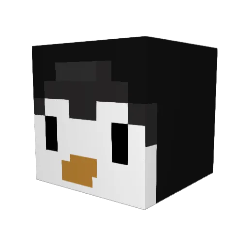 _Morrighan Minecraft avatar head, 3D render