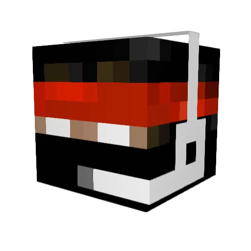 _Mortis_Garbo Minecraft avatar head, 3D render