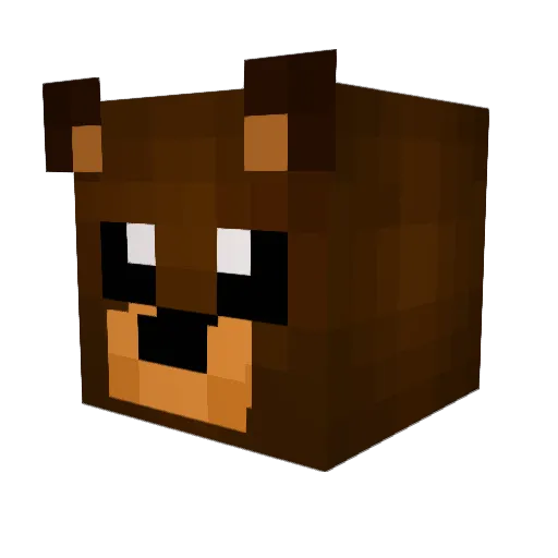 _Mower_ Minecraft avatar head, 3D render