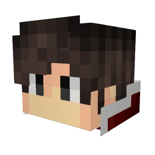_Moxxy_ Minecraft avatar head, 3D render