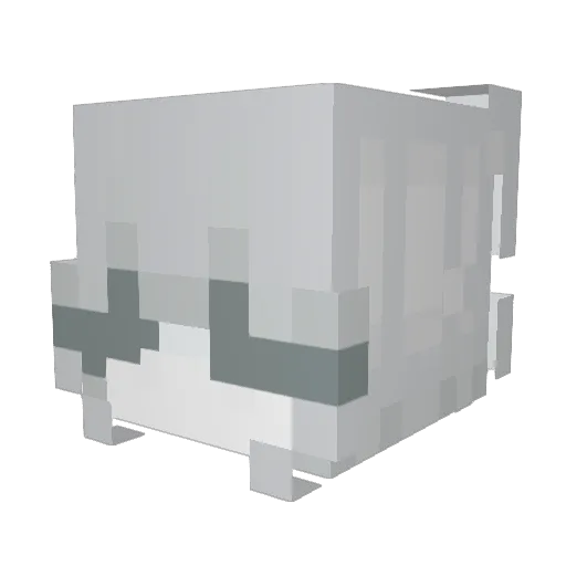 _Mqxksi_ Minecraft avatar head, 3D render