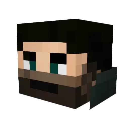 _MrAshley Minecraft avatar head, 3D render