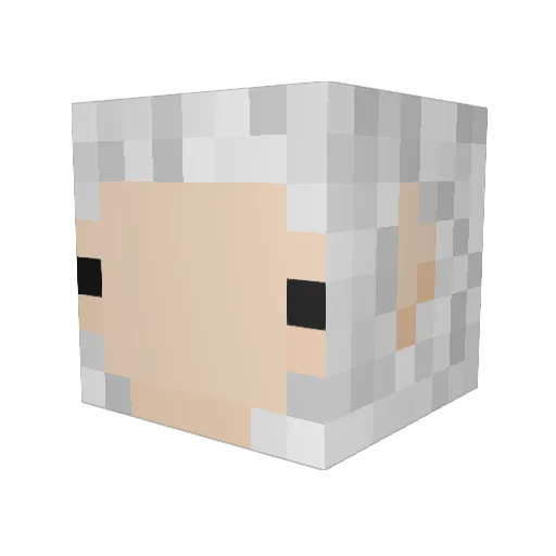_MrBuilds Minecraft avatar head, 3D render
