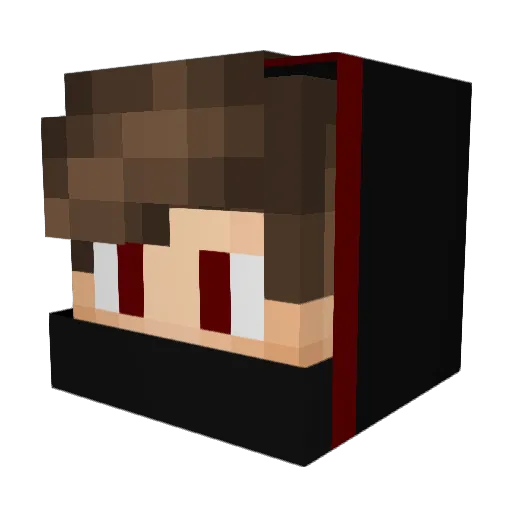 _MrCuby_ Minecraft avatar head, 3D render
