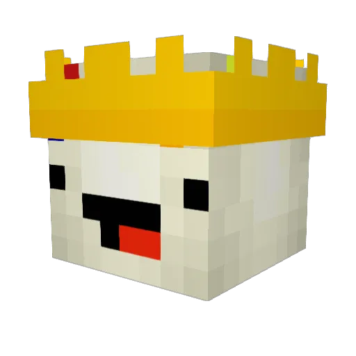 _MrDonut Minecraft avatar head, 3D render