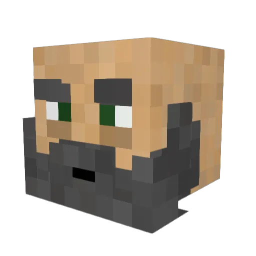 _MrForest_ Minecraft avatar head, 3D render