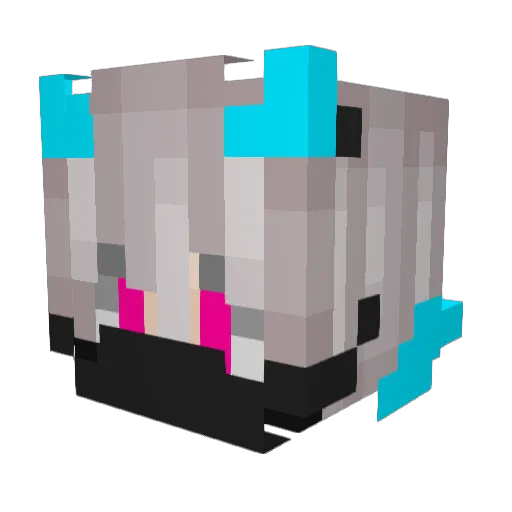 _MrHatson_ Minecraft avatar head, 3D render