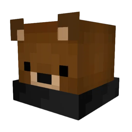 _MrJS Minecraft avatar head, 3D render