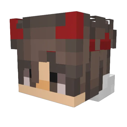 _MrKg Minecraft avatar head, 3D render