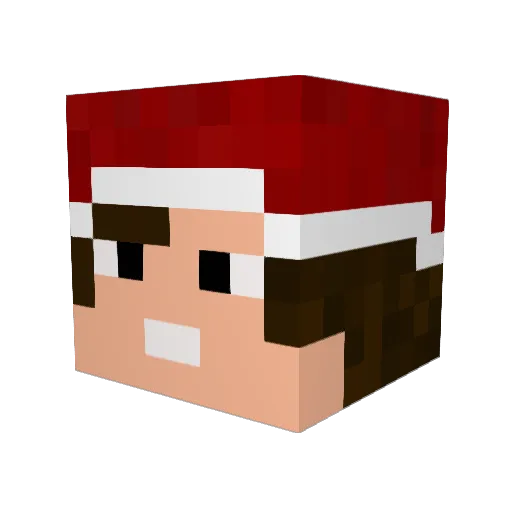 _MrMiki_ Minecraft avatar head, 3D render