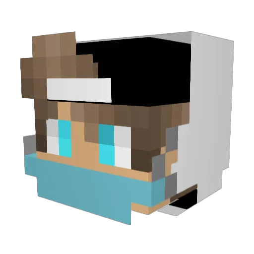 _MrMoneymaker_ Minecraft avatar head, 3D render