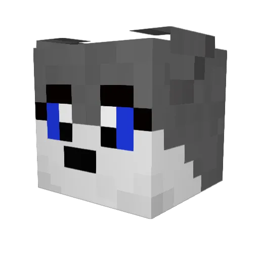 _MrNikitoska_ Minecraft avatar head, 3D render