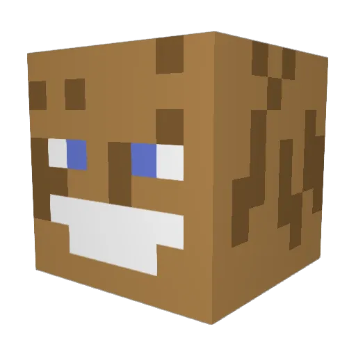 _MrPoop Minecraft avatar head, 3D render