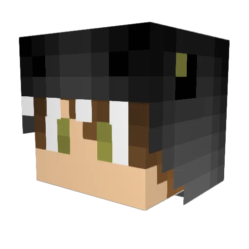 _MrWeiss_ Minecraft avatar head, 3D render