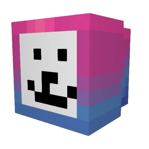 _MrZaragoza_ Minecraft avatar head, 3D render