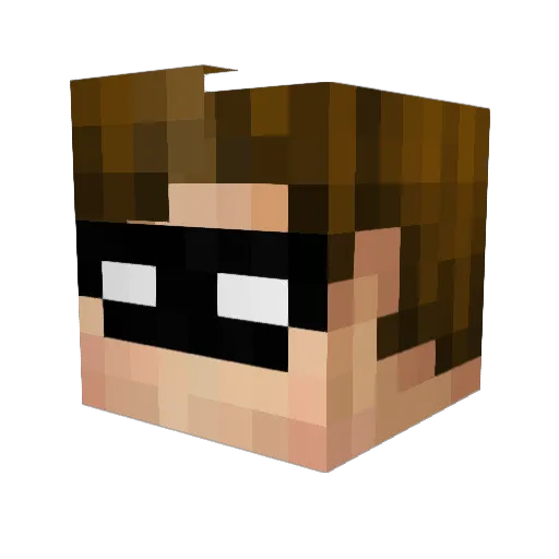 _Mr_Harp_ Minecraft avatar head, 3D render