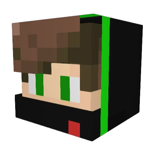 _Mr_PROPER Minecraft avatar head, 3D render