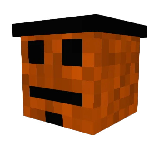 _Mr_Pumpkin_ Minecraft avatar head, 3D render