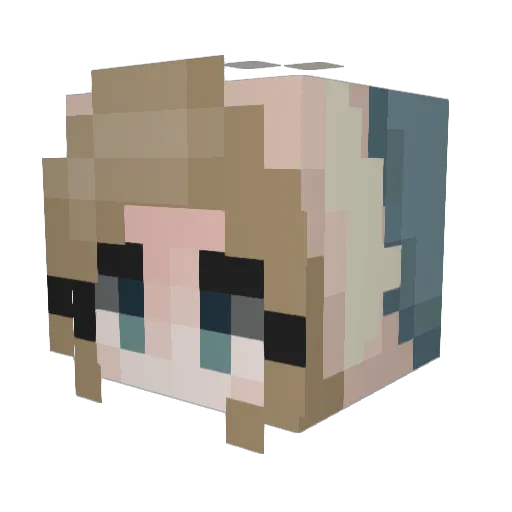 _Mr_Rokt_ Minecraft avatar head, 3D render