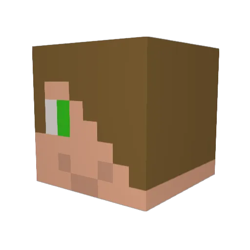 _Mr_stone Minecraft avatar head, 3D render