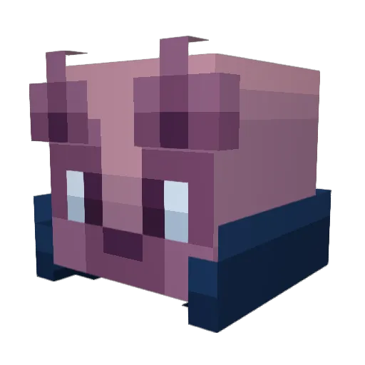 _Mrak Minecraft avatar head, 3D render