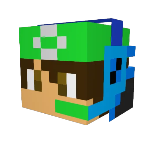 _Mrozix_ Minecraft avatar head, 3D render