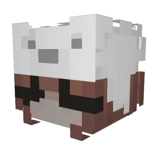 _MrsKiki_ Minecraft avatar head, 3D render