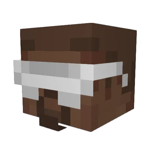 _Mucit_ Minecraft avatar head, 3D render