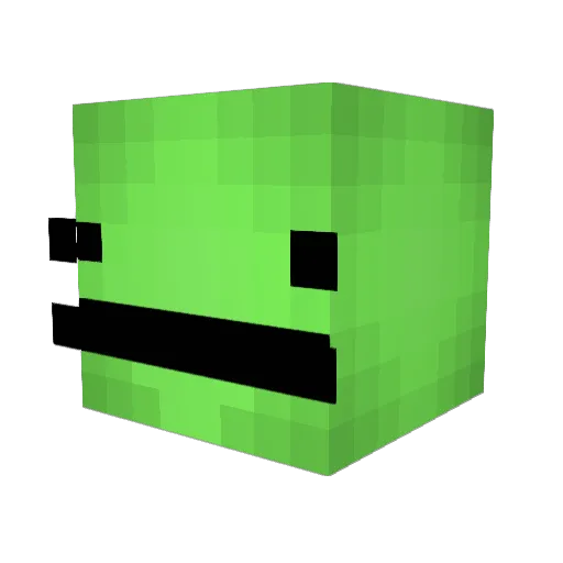 _Mushu_ Minecraft avatar head, 3D render