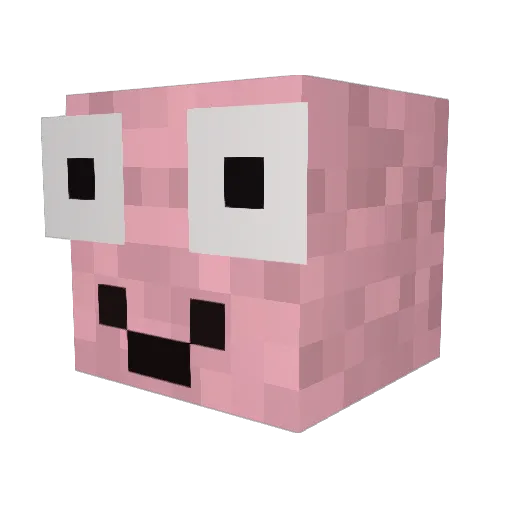 _MushyBrains_ Minecraft avatar head, 3D render
