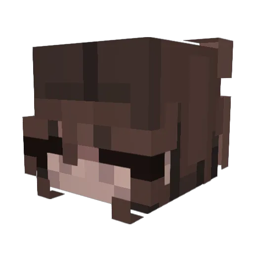 _MushyShroom_ Minecraft avatar head, 3D render