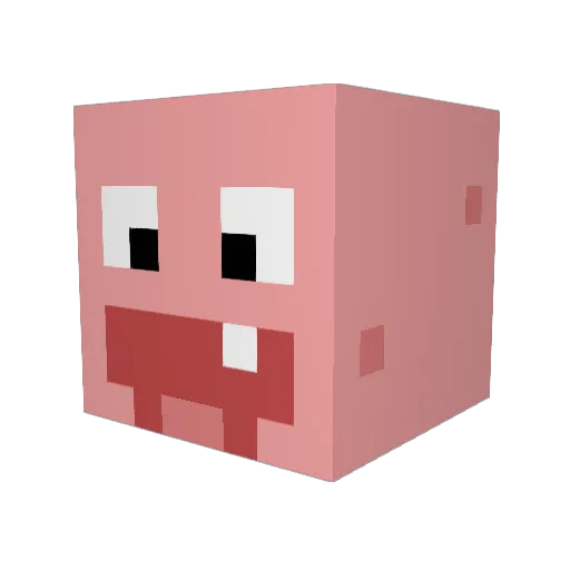 _Mustafa___44 Minecraft avatar head, 3D render
