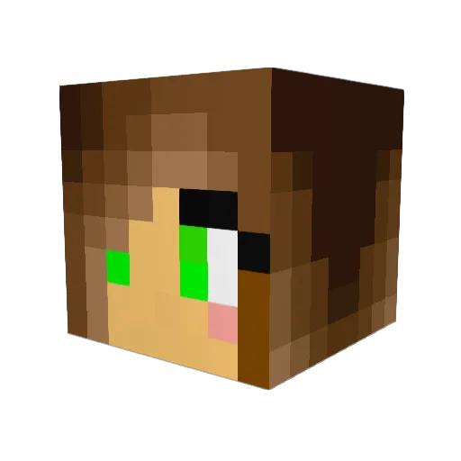 _Muzio_ Minecraft avatar head, 3D render