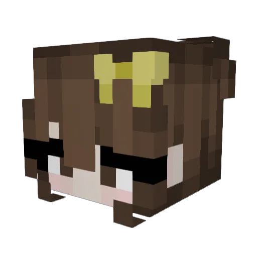 _Mvshro0m Minecraft avatar head, 3D render