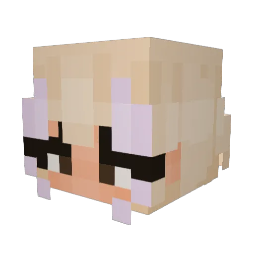 _Mxrae Minecraft avatar head, 3D render