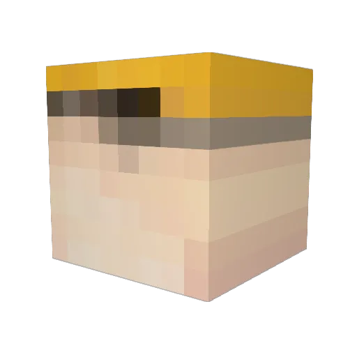 _Mykros_ Minecraft avatar head, 3D render