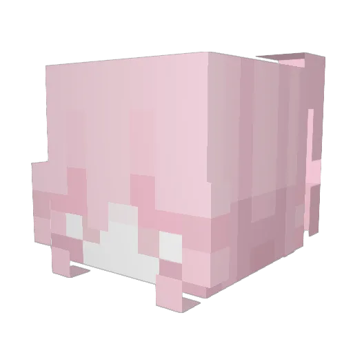 _Myom Minecraft avatar head, 3D render