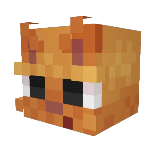 _Myp3uk_ Minecraft avatar head, 3D render