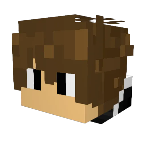 _MysterE_ Minecraft avatar head, 3D render