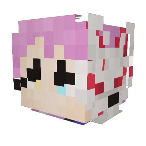 _Mystic_Moon Minecraft avatar head, 3D render